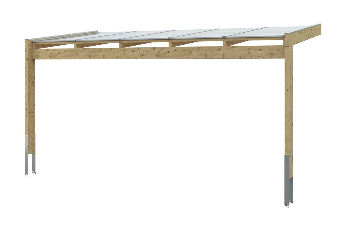 Skan Holz Terrassenüberdachung Novara Breite 557 cm