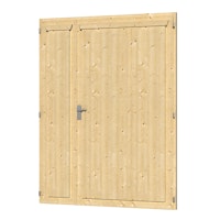 Skan Holz Doppeltür für Carports/Gartenhäuser Rahmenaußenmaß 148 x 198 cm
