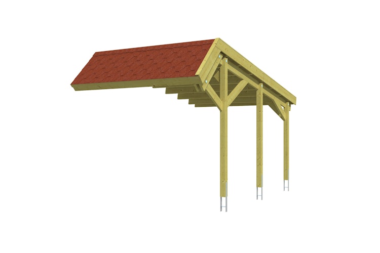 Skan Holz Harz - Pultdach Stellplatzerweiterung aus Nadelholz Breite 303 cm