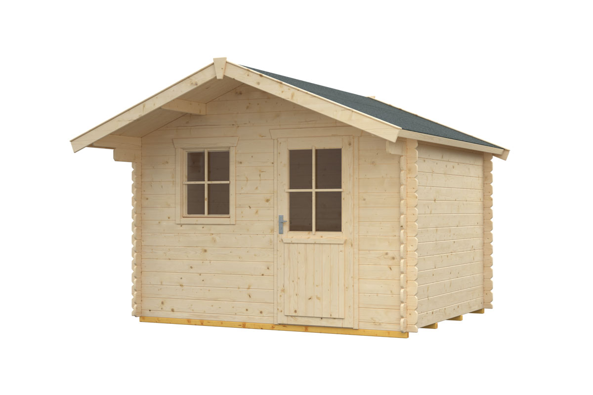 Vorschaubild Galerie Skan Holz 28 mm Gartenhaus Como inkl. gratis Fundamentanker/Pads