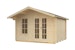 Skan Holz 28 mm Gartenhaus Terrassenhaus 28 / Alicante inkl. gratis DachschindelnBild