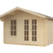  Skan Holz 28 mm Gartenhaus Terrassenhaus 28 / Alicante inkl. gratis Dachschindeln in Wunschfarbe & Fundamentanker/PadsBild