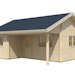 Skan Holz 70 mm Blockbohlenhaus Ontario 1 inkl. gratis DachschindelnBild