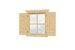 Skan Holz Fensterläden für Gartenhäuser (nicht für Gartenhaus Lagos)Bild