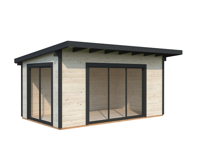 Palmako Gartenhaus Grace 14,1 m² Slide Plus - 56 mm Wandstärke