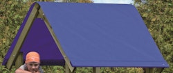 T&J Planendach blau für Spielanlagen MAX, HANS, LUKAS 1290 x 2100 mm
