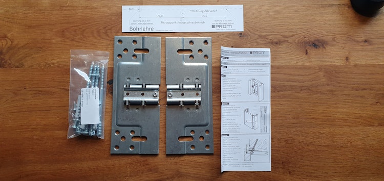 PRÜM Bandtaschenverstärkungs-Set 1 Paar = 2 Stk. Bandaufnahme 7,8 mm ST108 Nachrüstset