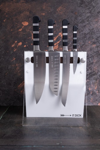 DICK Acryl-Messerblock 4 Knives 1905 weiss 4-teilig