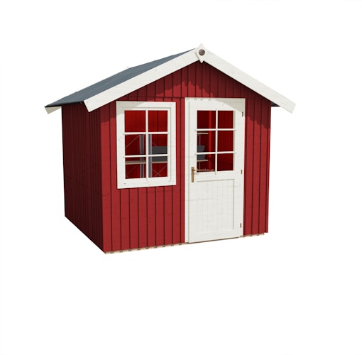 Weka Schwedenhaus 410 mit extra hoher Tür - 44 mm (aufgedoppelt)