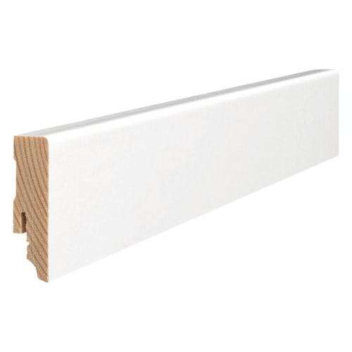 HARO Stecksockelleiste 16x58mm 2,2m Cube weiß foliert strong matt-optik