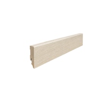 HARO Stecksockelleiste 16x58mm 2,2m Cube MDF Eiche Breda weiß