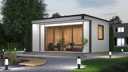 Weka Gartenhaus Designhaus Cubilis 4.0 mit Lamellenelementen - 45 mm 