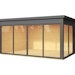 Weka Designhaus 412 Gr. 2 mit Glasschiebetür (Homeoffice-Gartenhaus) - 44 mmBild