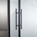 Flexo Stoßgriffpaar schwarz eckig 500 mm für Loft-DrehtürenBild