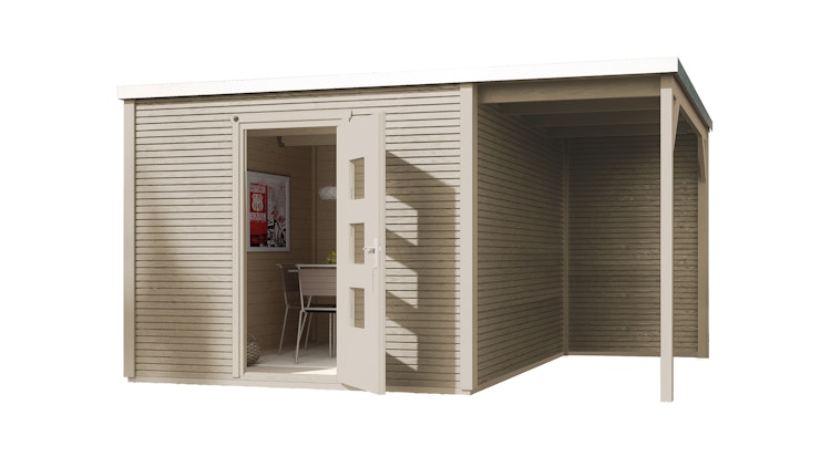 Weka Designhaus 413 A 45 mm inkl. 150 cm Anbau