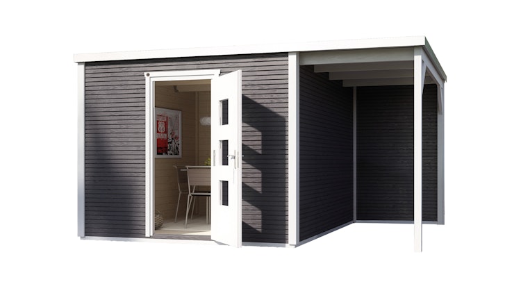 Weka Designhaus 413 A 45 mm inkl. 150 cm Anbau