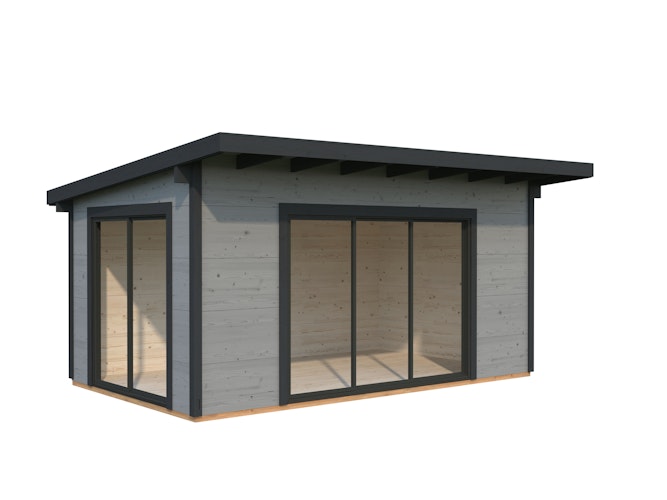 Palmako Gartenhaus Grace 14,1 m² Slide Plus - 56 mm Wandstärke