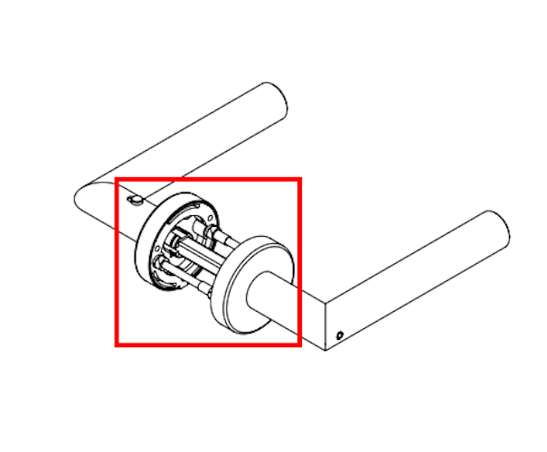 Griffwerk Ersatzteil-Set UK Klipp rund