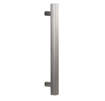 Griffwerk PURISTO -Edelstahl matt -Griffstange einseitig -Schraubt. -mit aufliegendem Punkthalter für Glas 8-12mm/Holz 38-45mm -Länge: 450mm