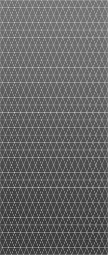 Griffwerk Glasdrehtür (VSG) GRIDS 691 VSG PURE WHITE matt 834x2097x8.8mm Studio/Office DIN L