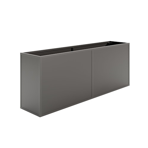 KGT Aluminium Hochbeet 210 - Profile anthrazit - B2,05 x T0,45 x H0,77 m - 590 l