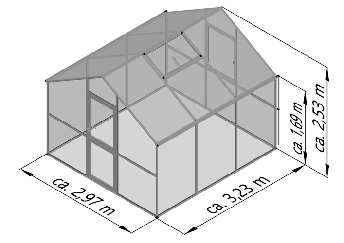 KGT Gewächshaus Ortasia Typ III