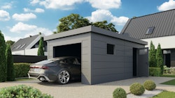 Wolff Finnhaus Garage Eleganto 3654 inkl. Sektionaltor mit Elektroantrieb