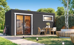 Weka Design Gartenhaus S 445 mit Alu-Außentür - 44 mm