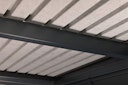 Vorschaubild Wolff Finnhaus Premium Metall Gartenhaus Elvar 6030 Anthrazit inkl. 300 cm Anbaudach