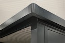 Vorschaubild Wolff Finnhaus Premium Metall Gartenhaus Elvar 6030 Anthrazit inkl. 300 cm Anbaudach