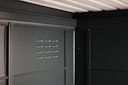 Vorschaubild Wolff Finnhaus Premium Metall Gartenhaus Elvar 6030 Anthrazit inkl. 300 cm Anbaudach