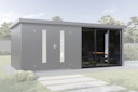 Vorschaubild Wolff Finnhaus Schiebetür 30 für Premium Metall Gartenhäuser