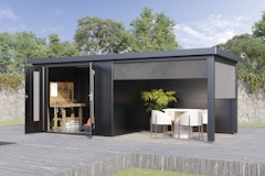 Wolff Finnhaus Sonnenrollo 30 für Premium Metall GartenhäuserZubehörbild