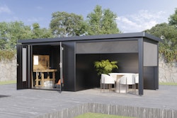 Wolff Finnhaus Sonnenrollo 24 für Premium Metall Gartenhäuser