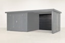 Vorschaubild Wolff Finnhaus Rückwand Terrasse 30 für Premium Metall Gartenhäuser