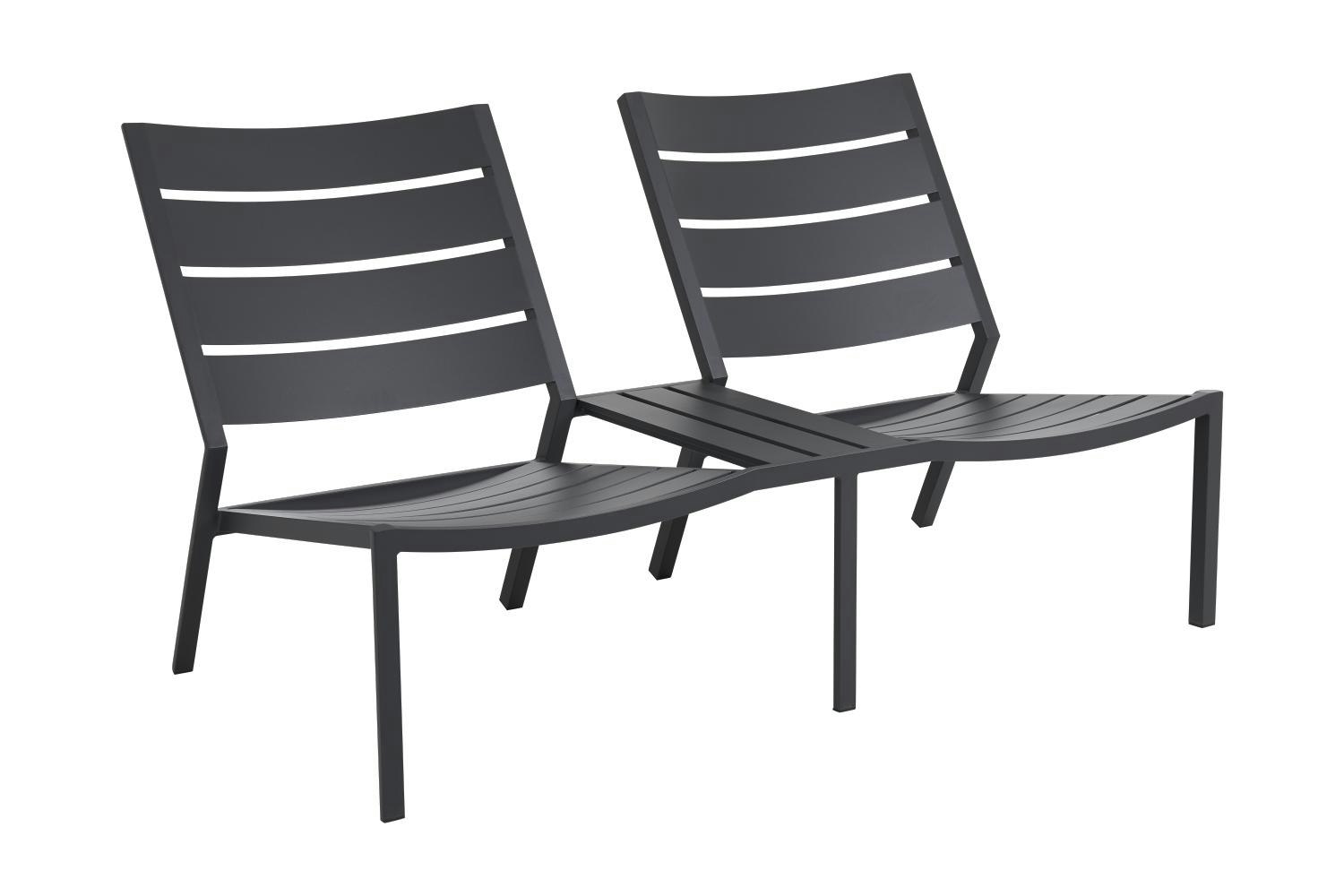 Brafab Doppelsitzer DELIA DUO, Aluminium, verschiedene Farben