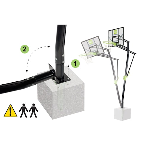 EXIT Basketballkorb Galaxy Inground Basket