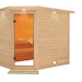 Karibu Sauna Tanami - Massivholzsauna mit Eckeinstieg 38 mm inkl. 9-teiligem gratis ZubehörpaketBild