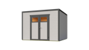 Vorschaubild Weka Design-Gartenhaus Batu - 28 mm - Modern Storage inkl. gratis Dachbahnen