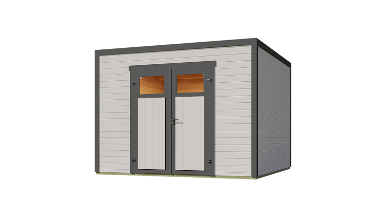 Weka Design-Gartenhaus Batu - 28 mm - Modern Storage inkl. gratis Dachbahnen