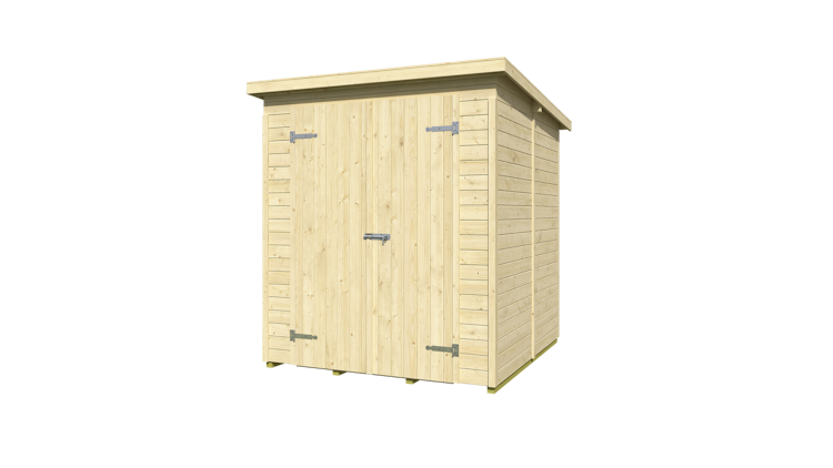 Weka Gartenhaus Mori mit Pultdach - 13 mm