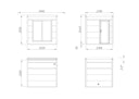Vorschaubild Palmako Gartensauna Grace 5,3 m² - 56 mm