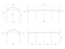 Palmako Carport Robert 23,1 m²