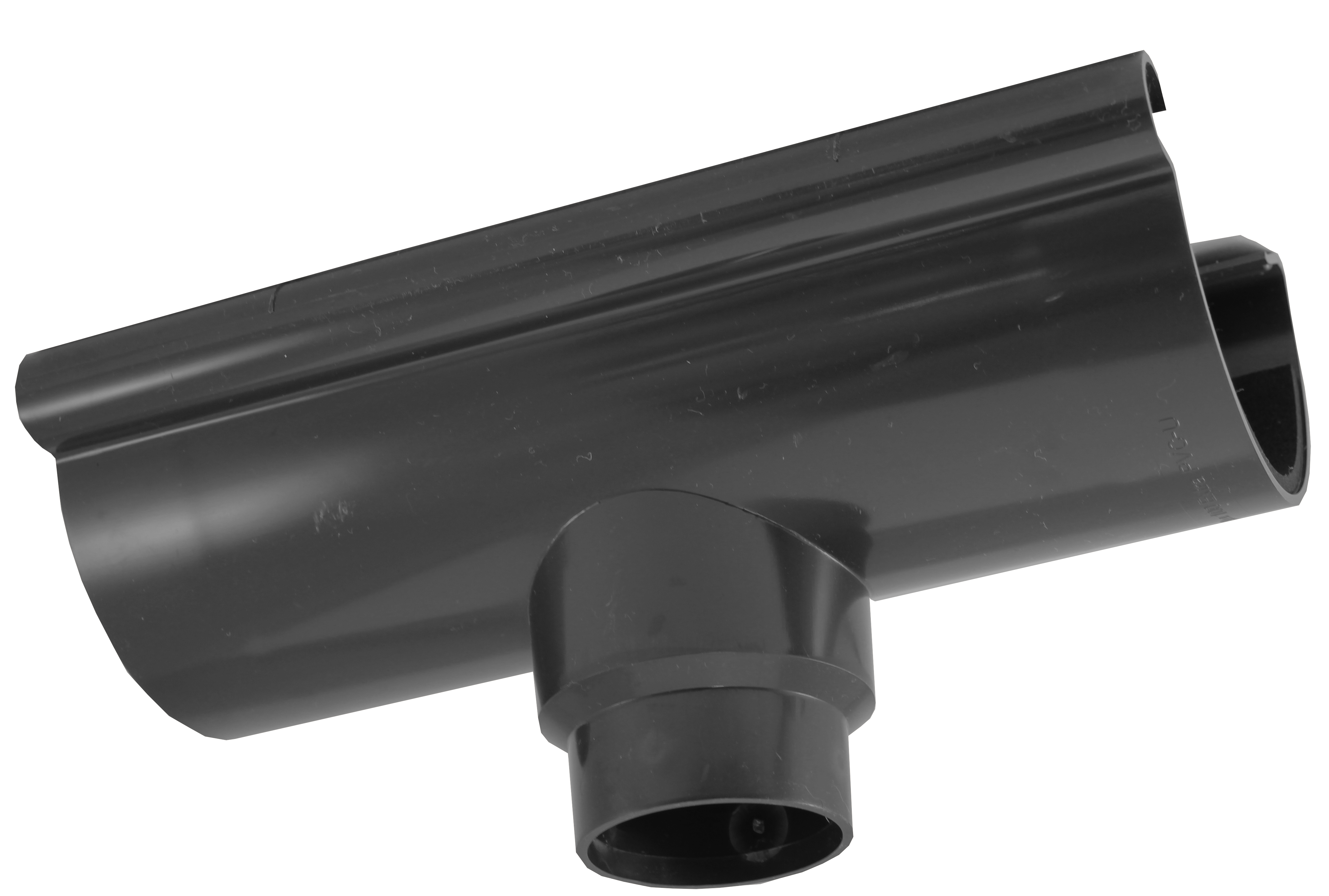 Rinnenstutzen DN 60/75 zum Stecken, RG100 Typ 300 braun