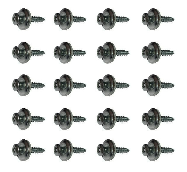 1 Pack á 20 Stück Spenglerschrauben anthrazit mit Dichtscheibe V2A, Abmessung 4,5x20