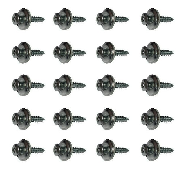 1 Pack á 20 Stück Spenglerschrauben anthrazit mit Dichtscheibe V2A, Abmessung 4,5x20
