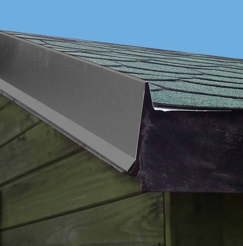 Aluminium Giebel/Ortgang-Abdeckung mit Wasserfalz für Satteldach-Gartenhäuser anthrazit (1 Stück)
