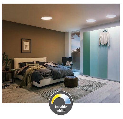 Paulmann SmartHome ZigBee LED-Panel Cesena Weiß matt Turnable White 225 mm