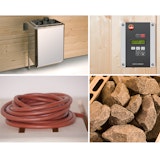 Weka Saunaofen-Set 7 inkl. 7,5 kW BioAktiv Ofen mit Dampfbad-Funktion, Anschlusskabel, Saunasteine, SteuergerätZubehörbild