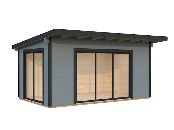 Palmako Gartenhaus Grace 14,1 m² Slide Plus - 56 mm Wandstärke